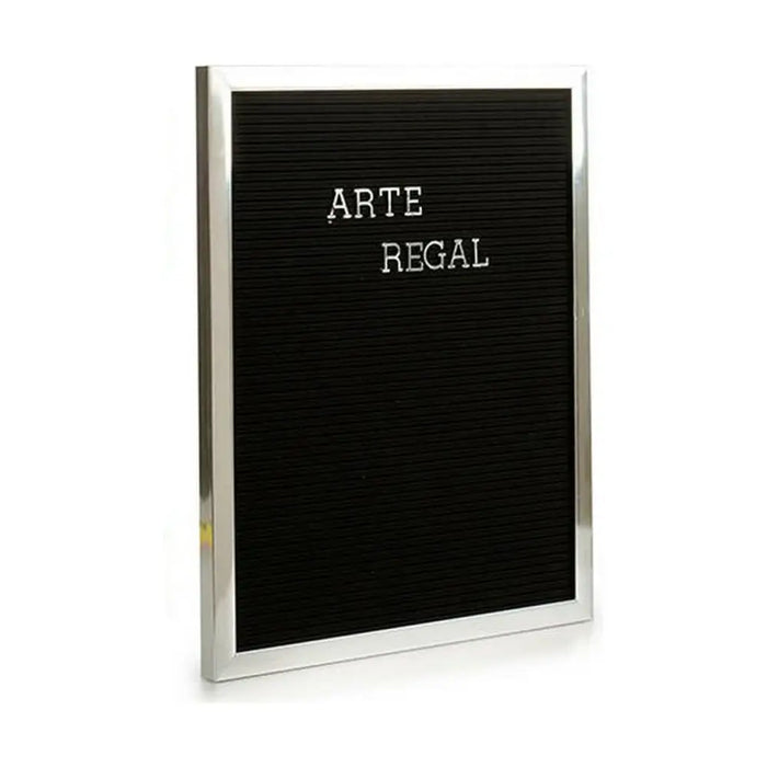 Painting Gift Decor Black Silver 2,5 x 50,5 x 40,5 cm Panel 144 Letters (12 Units) - Декорация и Осветление<<<Дом