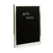 Painting Gift Decor Black Silver 2,5 x 50,5 x 40,5 cm Panel 144 Letters (12 Units) - Декорация и Осветление<<<Дом
