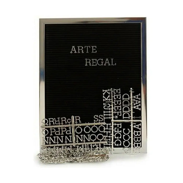 Painting Gift Decor Black Silver 2,5 x 50,5 x 40,5 cm Panel 144 Letters (12 Units) - Декорация и Осветление<<<Дом