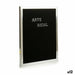 Painting Gift Decor Black Silver 2,5 x 50,5 x 40,5 cm Panel 144 Letters (12 Units) - Декорация и Осветление<<<Дом