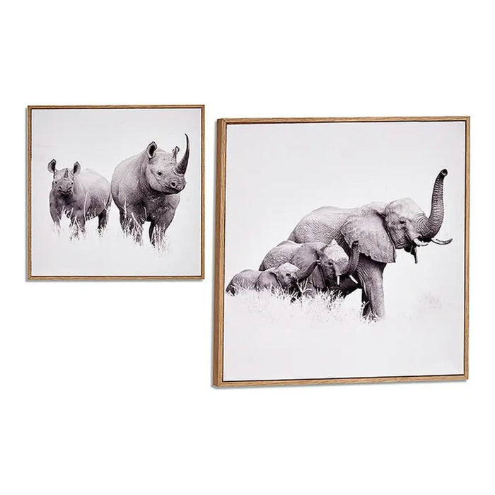 Painting Gift Decor Brown Particleboard 31 x 31 x 2 cm 31 x 2 x 31 cm With frame animals - Декорация и Осветление<<<Дом