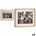 Painting Gift Decor Brown Wood Glass Building 43 x 3 x 53 cm (6 Units) - Декорация и Осветление<<<Дом