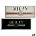 Painting Gift Decor GUILTY MILAN White Black Beige Cream Particleboard 2 x 46 x 121 cm (4 Units) - Декорация и