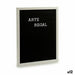 Painting Gift Decor White Black 2,5 x 50,5 x 40,5 cm Panel 144 Letters (12 Units) - Декорация и Осветление<<<Дом