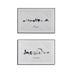 Painting Gift Decor White Black Particleboard City 81,5 x 3 x 121 cm (3 Units) - Декорация и Осветление<<<Дом