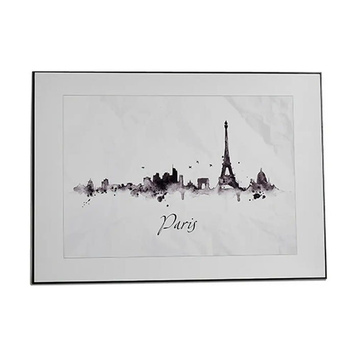 Painting Gift Decor White Black Particleboard City 81,5 x 3 x 121 cm (3 Units) - Декорация и Осветление<<<Дом