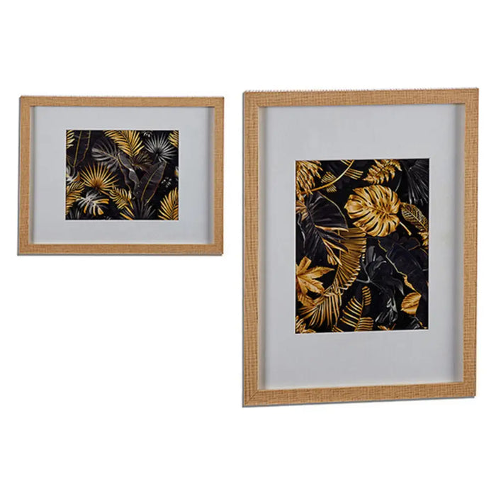 Painting Gift Decor White Brown Wood Particleboard 33 x 3 x 43 cm 43 x 32,5 x 3 cm - Декорация и Осветление<<<Дом