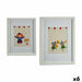 Painting Gift Decor White Multicolour Wood Circus 33 x 3 x 43 cm 32 x 42 x 3 cm (6 Units) - Декорация и