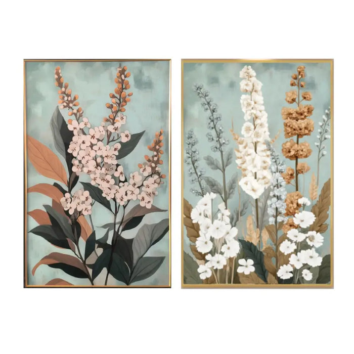 Painting Home ESPRIT Aluminium MDF Wood 80 x 3,5 x 120 cm - Декорация и Осветление<<<Дом Градина<<<BigBuy&&&Картини и