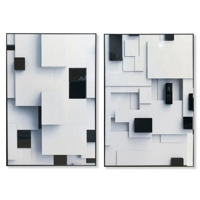 Painting Home ESPRIT Aluminium MDF Wood 80 x 3,5 x 120 cm - Декорация и Осветление<<<Дом Градина<<<BigBuy&&&Картини и