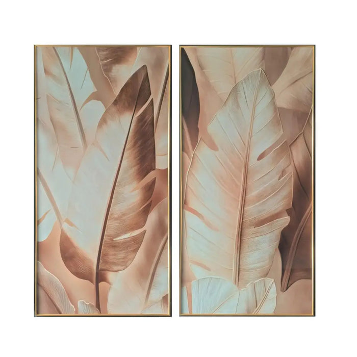 Painting Home ESPRIT Aluminium MDF Wood 80 x 3,5 x 160 cm - Декорация и Осветление<<<Дом Градина<<<BigBuy&&&Картини и