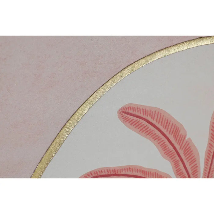 Painting Home ESPRIT Beige Coral Palms Colonial 60 x 2,5 x 60 cm (2 Units) - Декорация и Осветление<<<Дом