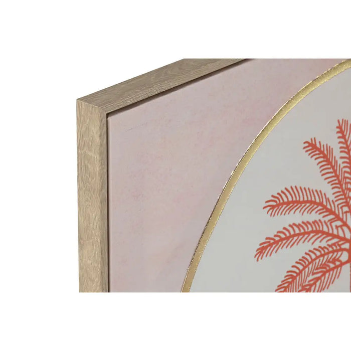 Painting Home ESPRIT Beige Coral Palms Colonial 60 x 2,5 x 60 cm (2 Units) - Декорация и Осветление<<<Дом