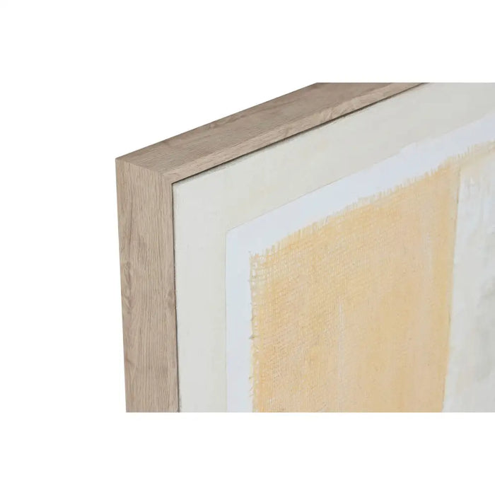 Painting Home ESPRIT Black Beige Jute polystyrene Abstract Urban 82 x 3,8 x 82 cm (2 Units) - Декорация и