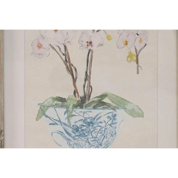 Painting Home ESPRIT Blue White Oriental 35 x 2,5 x 45 cm (4 Units) - Декорация и Осветление<<<Дом