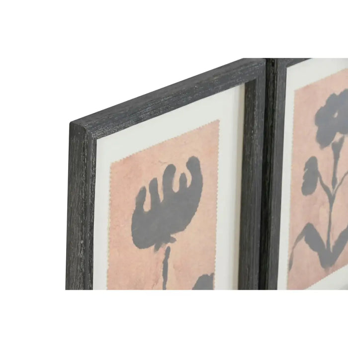 Painting Home ESPRIT Brown Black Urban Botanical plants 30 x 2 x 40 cm (9Units) - Декорация и Осветление<<<Дом