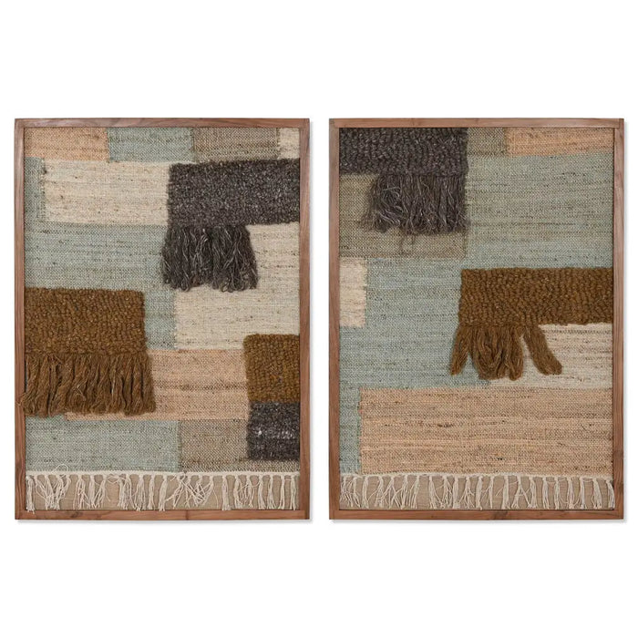Painting Home ESPRIT Cotton Acacia 75 x 3 x 105 cm - Декорация и Осветление<<<Дом Градина<<<BigBuy&&&Картини и