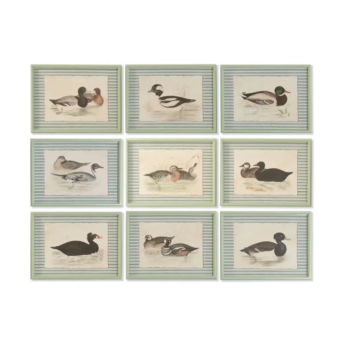 Painting Home ESPRIT Green Cottage (9Units) - Декорация и Осветление<<<Дом Градина<<<BigBuy&&&Картини и