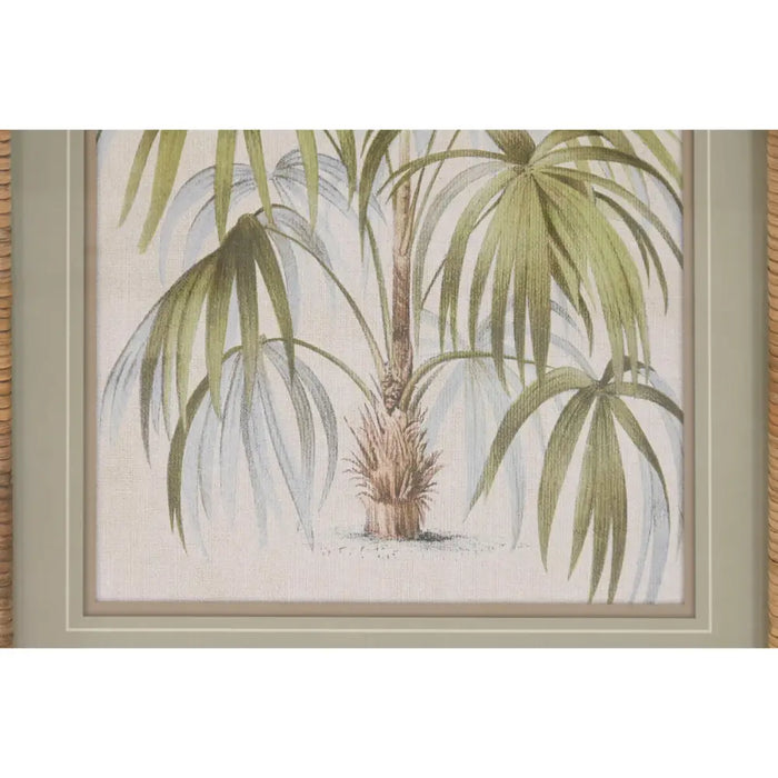 Painting Home ESPRIT Green Natural Palms Tropical 40 X 2,5 X 60 CM (4 Units) - Декорация и Осветление<<<Дом
