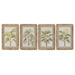 Painting Home ESPRIT Green Natural Palms Tropical 40 X 2,5 X 60 CM (4 Units) - Декорация и Осветление<<<Дом