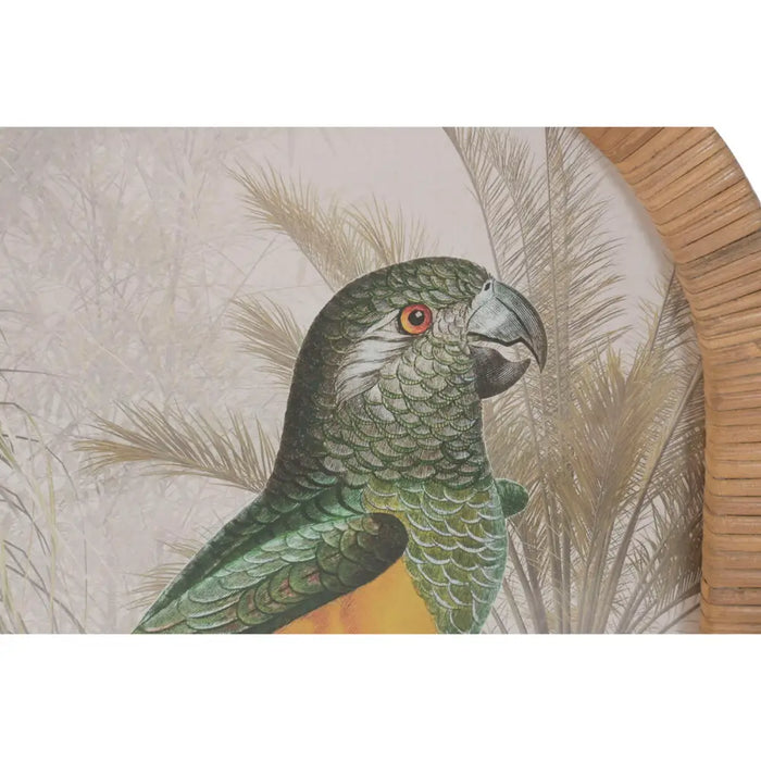 Painting Home ESPRIT Green Natural Parrot Tropical (2 Units) - Декорация и Осветление<<<Дом Градина<<<BigBuy&&&Картини