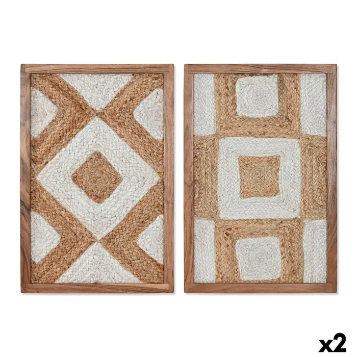 Painting Home ESPRIT Jute Acacia 40 x 3 x 60 cm - Декорация и Осветление<<<Дом Градина<<<BigBuy&&&Картини и