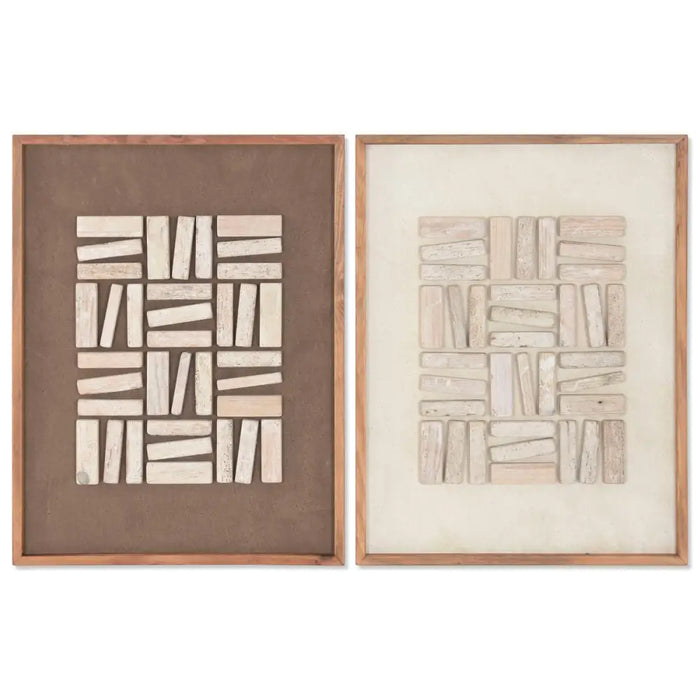 Painting Home ESPRIT Pinewood Recycled Wood 62 x 4 x 82 cm - Картини и плакати<<<Декорация и Осветление<<<Дом