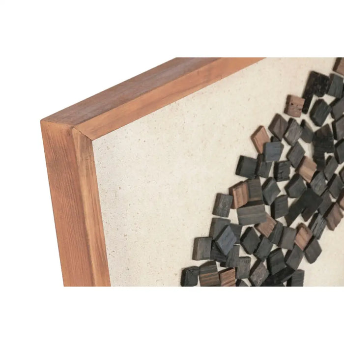 Painting Home ESPRIT Pinewood Recycled Wood 82,5 X 4 X 82,5 CM - Декорация и Осветление<<<Дом