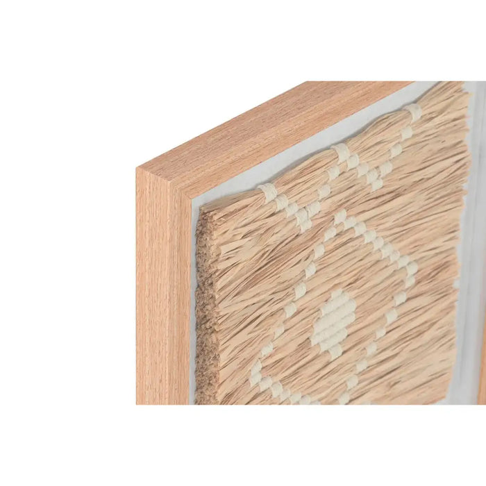 Painting Home ESPRIT Raffia Crystal 40 x 3 x 40 cm - Декорация и Осветление<<<Дом Градина<<<BigBuy&&&Картини и