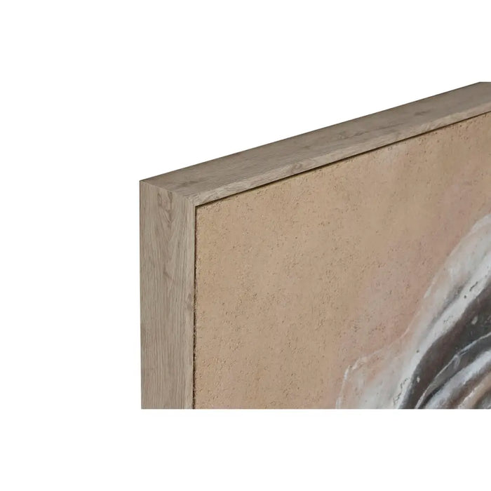 Painting Home ESPRIT White Beige Jute polystyrene Abstract Modern 102 x 3,2 x 102 cm (2 Units) - Декорация и