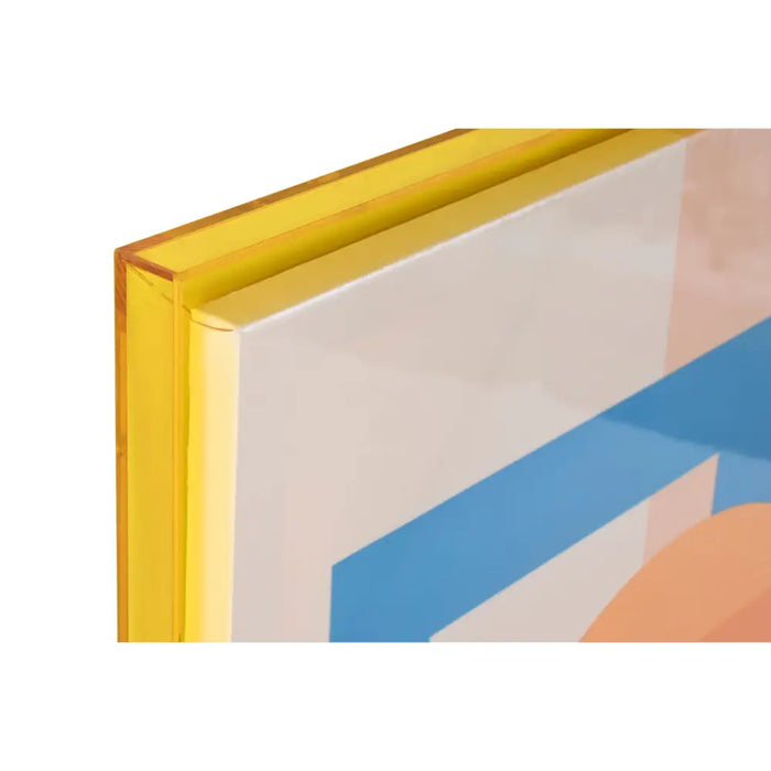 Painting Home ESPRIT Yellow Pink Modern Urban 80 x 3,3 x 120 cm (2 Units) - Декорация и Осветление<<<Дом