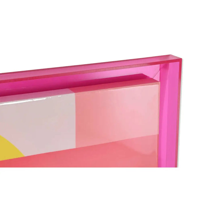 Painting Home ESPRIT Yellow Pink Modern Urban 80 x 3,3 x 120 cm (2 Units) - Декорация и Осветление<<<Дом