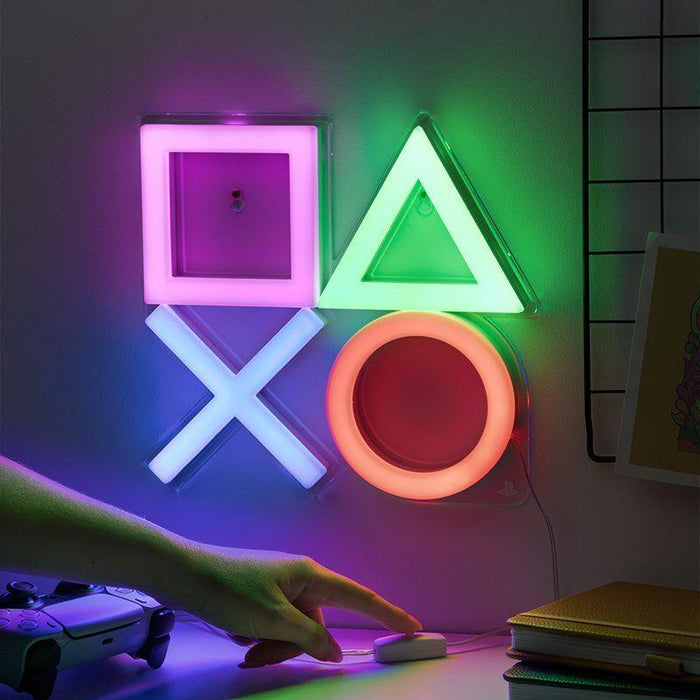 Lamp Paladone: Playstation - Wall Mountable LED Neon Light, PP13130PSVN