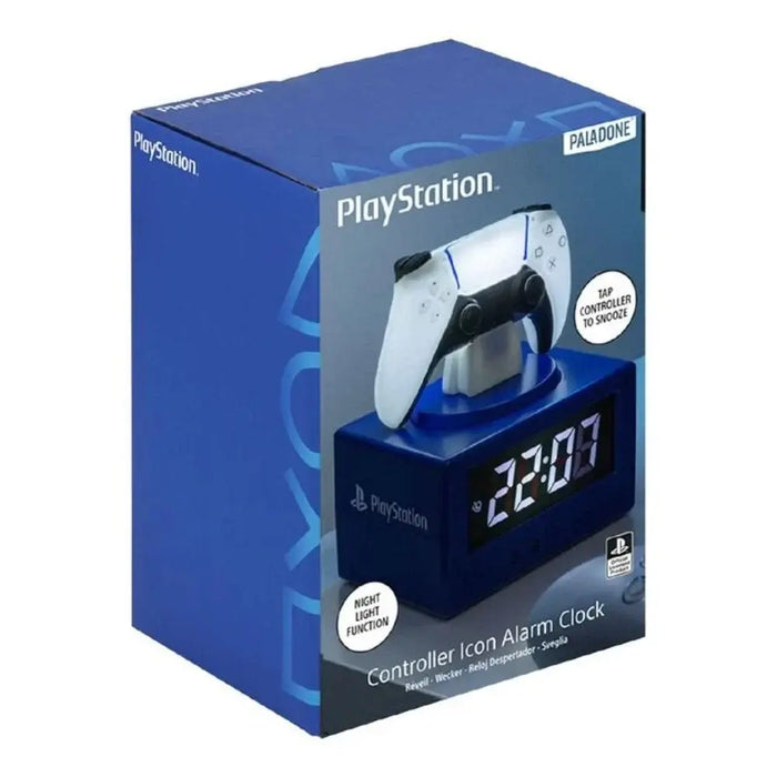 Paladone Clock/Alarm Clock: Playstation Controller Icon Alarm Clock, PP13475PS