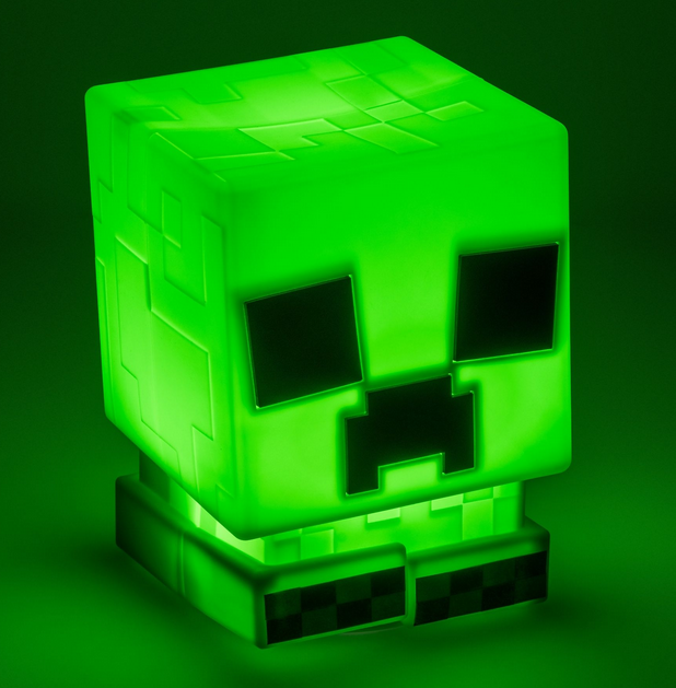 Paladone Lamp: Minecraft - Creeper SquishyGlo Silicone Light Rechargeable, PP14710MCF