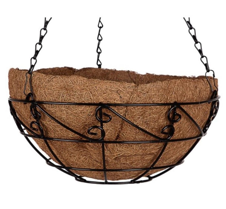 HANGING POT WITH COCONUT BASE F30 CM