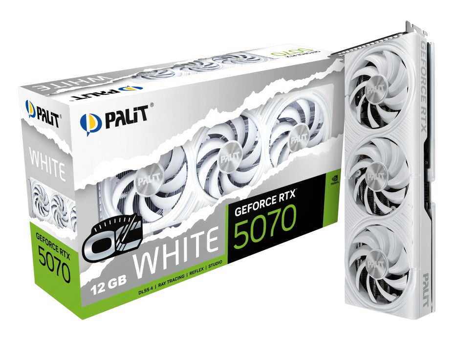 Palit GeForce RTX 5070 White OC NVIDIA 12 GB GDDR7