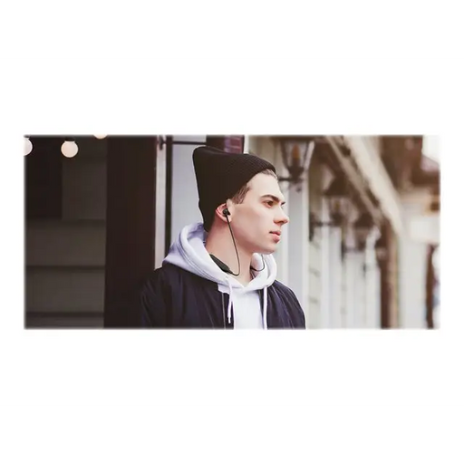 PANASONIC wireless earphones ERGOFIT PLUS Extra Bass System XBS 20Hz-20kH Magnetic Buds and Flat Cable black