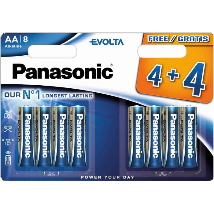 BATTERIES LR6EGE/8BW 4+4F EVOLTA PANASONIC
