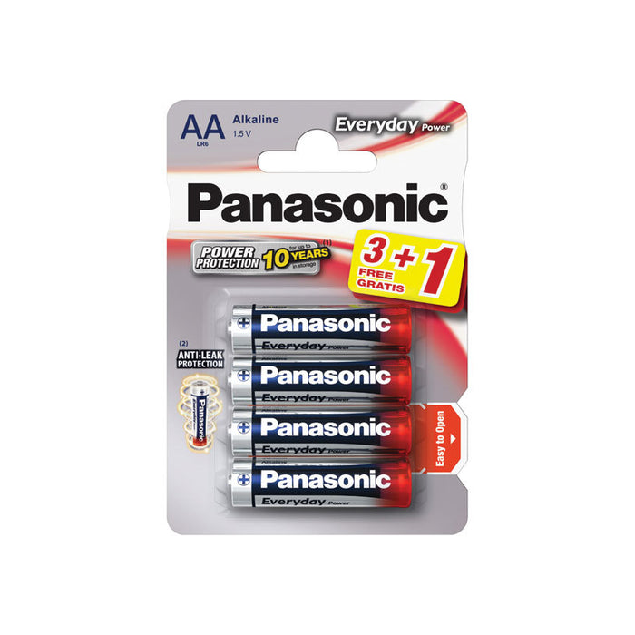 BATTERIES 3+1 PANASONIC AA LR6 EPS