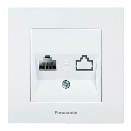 SOCKET PC RJ45 CAT5E PANASONIC WHITE Karre+