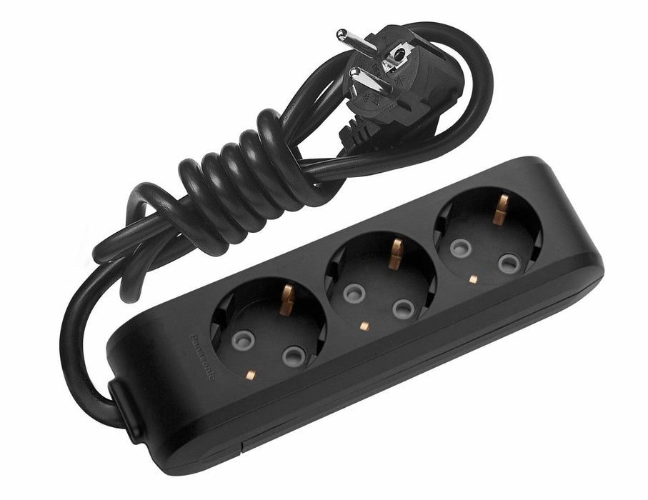 POWER SUPPLY 3 SOCKETS 1.5M BLACK PANASONIC