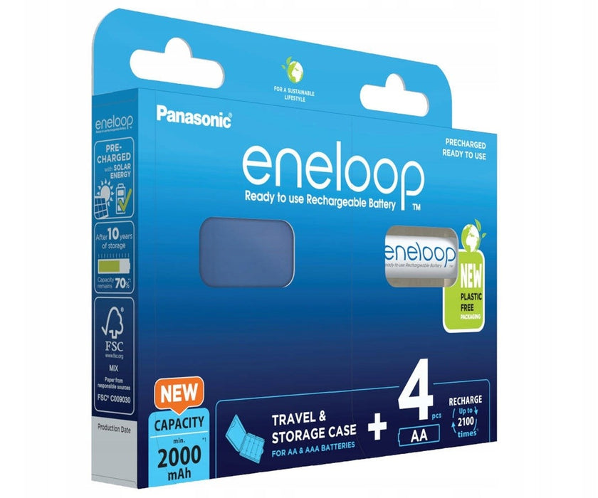 BATTERIES BLUE CASE AA 2000 4BP ENELOOP