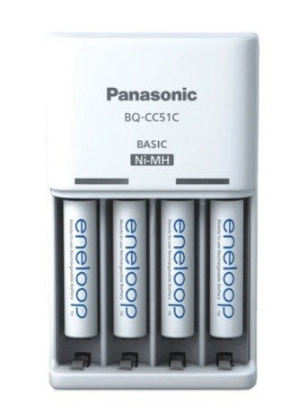 Battery charger PANASONIC Eneloop Basic BQ-CC51 + 4x AAA 800 mAh (K-KJ51MCD04E)
