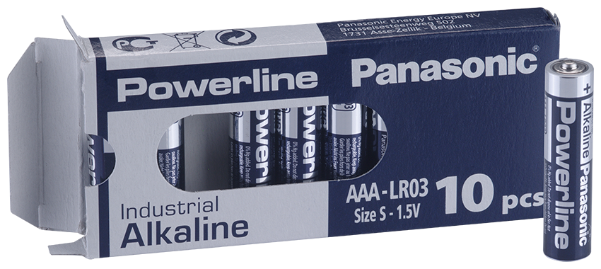 Alkaline batteries industrial LR03 AAA 1.5V 10PK INDUSTRIAL Powerline PANASONIC