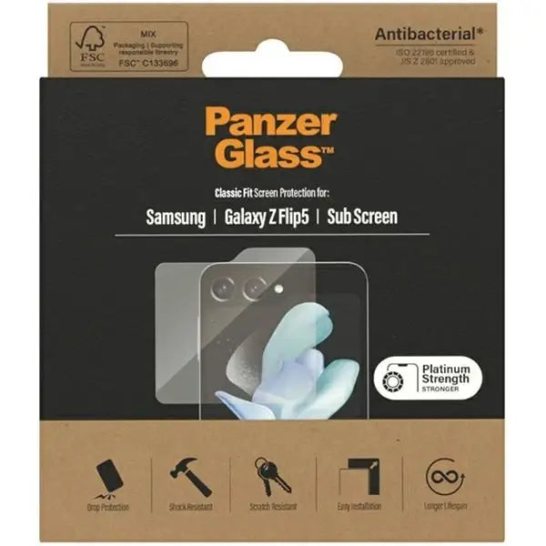 PanzerGlass Classic Fit antibacterial glass for Samsung Galaxy Z Flip 5 - Cell phone tempered glass<<<HurtelXML