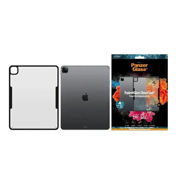 PanzerGlass ClearCase antibacterial case for iPad Pro 12.9’’ 2018 / 2020 / 2021 - transparent and black - Cell phone