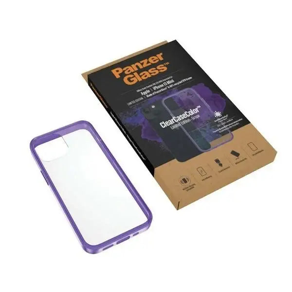 PanzerGlass ClearCase antibacterial Military Grade certified case for iPhone 13 mini - transparent purple - Cell phone
