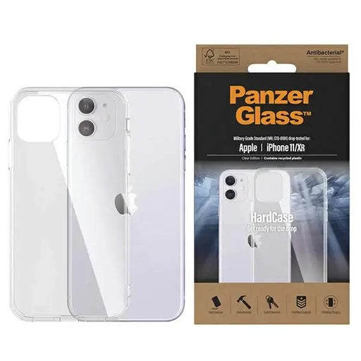 PanzerGlass ClearCase Antibacterial Military Grade Certified Case for iPhone 11 / XR - Transparent - Cell phone cases