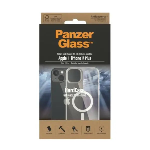 PanzerGlass HardCase with MagSafe Antibacterial Military Grade Certified Case for iPhone 14 Plus / 15 Plus